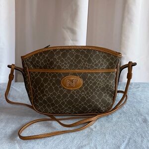 Brown and Tan Crossbody Bag